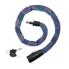 시그니처베이지 자전거 킥보드 열쇠키 번호키 섬유 스틸 자물쇠 YPZ114, 1개, 컬러풀 열쇠키