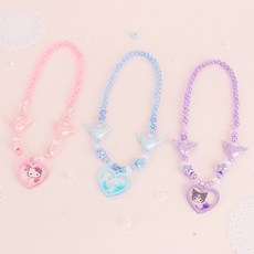 산리오 스팽글 하트 목걸이