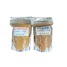 溪湖孔雀魚 豐年蝦卵黃飼料與AF孔雀魚飼料, 1個, 100g