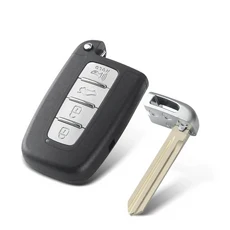 KEYYOU Keyless Go 현대 Elantra Tucson IX35 Sonata KIA Soul Rio Borrego Sorento Optima 용 스마트 원격, 01 4 Button Left Blade, 01 For Kia