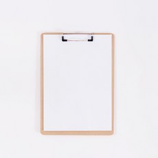 B5 세로형 고무패킹 종이받침대 MDF 우드 클립보드, 단품