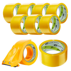 박스테이프 경포장 40M 투명 + 신흥 고급커터기(SH-007), 9개