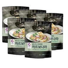 청정원 까르보나라 스파게티소스 베이컨&까망베르, 250g, 5개