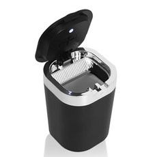 차량용재떨이 자동차 담배 냄새차단 밀폐식 세라믹 컵, 1개, ps 블랙