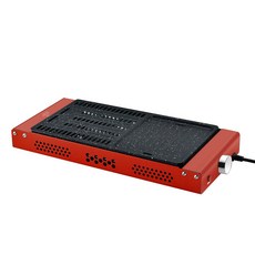 전기 그릴 1000W 다기능 오븐 붙지 않는 꼬치 기계 왼쪽 오른쪽 파티션, 01 Black