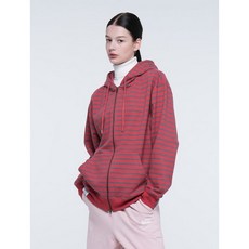 OUTDOOR PRODUCTS STRIPE ZIP-UP HOODIE RED 1176302