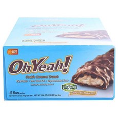 OhYeah! 蛋白棒餅乾焦糖緊縮, 12件, 45克