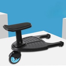 유모차보조의자 발판 바퀴 트레일러 휠보드 페달 뒷좌석, R64 블루 휠 (일반 모델), 1개