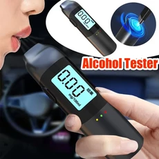 휴대용 디지털 음주 측정기 고정밀 알코미터 충전식 미니 미터 블로잉 테스, 1개