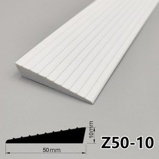 문턱 로봇청소기 경사로 경사 계단 걸림방지 실내 방지턱, 1개, 1m 화이트 10 15mm B