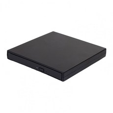 외장 cd플레이어 노트북전용 휴대용 슬롯 DVD 드라이브 슬림 저소음 플레이어 USB 2 0 VCD CD RW 버너 라이터, 블랙, 1개