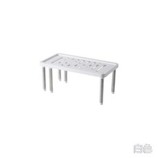 可伸縮多功能廚房置物架, 白色 60個 箱, 1套
