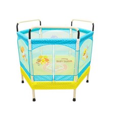 핑크퐁 6각 트램펄린 안전망 아기상어 트램펄린 고탄력 밴드형