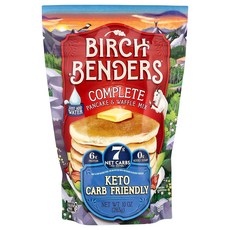 Birch Benders 컴플리트 팬케이크 와플 믹스 케토 283g(10온스)
