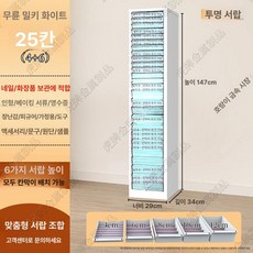 네일 관리 진열장 정리대 메이크업 미용실 손톱 진열대, 1.31mm, 프레시화이트 147cm 25단 4+6