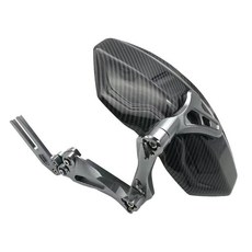 臺灣出貨 守護者後擋泥闆通用適用小牛雅迪小猴子m3m5電摩改裝擋水泥瓦後盾, 三代擋泥板通用【水轉印】鈦色, 1個