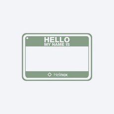 Hello My Name Is 벨크로 패치 / Black&Foliage Green 310641, FR