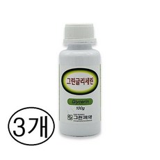 그린제약 글리세린 100g x 3개 화장품 핸드크림 각질 슬라임 보습 풋케어 비누, 그린제약 글리세린 100g x 3개 화장품 핸드크림 각