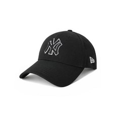 국내백화점 뉴에라 재킷 리그 팝 아웃라인 뉴욕양키스 볼캡 모자 블랙 60184647_P414735371 바람막이 점퍼 (BK파우치증정)