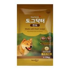 팜스코 1년 이상 도그닥터진도 강아지 사료, 15kg, 1개, 곡물