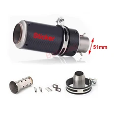 51mm 60mm 범용 오토바이 배기 sc 머플러 소음기 스틸 DB 킬러 프로젝트 Z800 900 CBR600 zx6r, 04 -S-C- Sticker  51mm