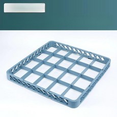 업소용 식기세척기 랙 수납 컵 유리잔 접시 세척 건조 플라스틱 정리함, 20칸 확장형 두꺼운 체크, 1개