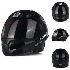 2025년 신형 어린이 오토바이 멋진 풀페이스 헬멧 안전 사계절 인증, 03 L, 06 4 Black tea lenses