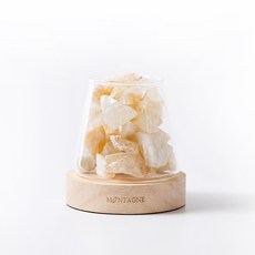 Montagne 黃水晶偏財運氣富士山水晶擴香組 (精油可選) 開運招財 居家香氛, 1個, 佛手柑10ml