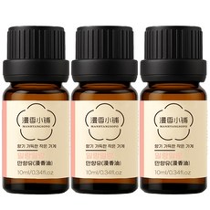 1+1+1 천연 100% 아로마 오일 에센셜 만향소포 PETA 비건 아로마테라피, 3개, 10ml, 일랑일랑 에센셜오일