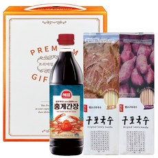 홍게간장500ml+구포국수 식용유선물세트 추석 명절 설선물세트, 1개, 500ml