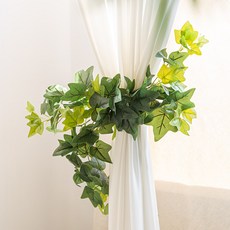 그린 인테리어 넝쿨 커튼집게 45cm 조화 실내 장식 꾸미기 소품, 2개, 아이비