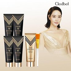 끌레드벨 골드 리프팅팩4개+대용량세럼1+브러쉬1, 1개, 1개입