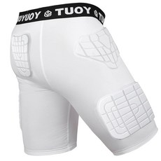 TUOYR 남성용 패딩 압축 쇼트 축구 거들 패드 포함 엉덩이 허벅지 엉덩이 꼬리뼈 보호대 바지 청소년 성인 보호 야구 스노우보드 스케이트 스키 카키 사이클링 야구 럭비