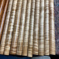 虎紋楓木滿紋球杆料 把玩棍, 1個