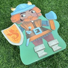 馬口鐵盒磁性拼圖 益智邏輯思考 幼兒玩具, 1個, 士兵拼圖