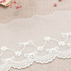 패션스타트 [90cm] 파리지엔느 리본 오간자 자수레이스, 1개, 멀티