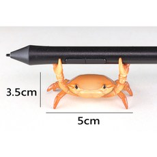 螃蟹造型筆架 5公分迷你尺寸 適用手寫筆觸控筆電容筆Apple Pencil, 1個, 5cm螃蟹造型筆架