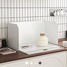 219726 덴켄마운트 국내 생산 덴켄 가스렌지가드 인덕션 가림막 기름튐방지 RG-2020, RG-2020크림화이트 / 렌지가드+상단선반 셋트