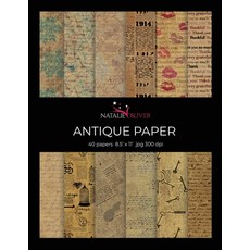 (영문도서) Antique Paper: Scrapbooking Design and Craft Paper 40 sheets 12 designs size 8.5 "x 11" ... Paperback, Independently Published, English, 9798606042029