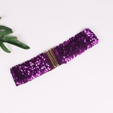 와이드스팽글벨트 차밍댄스복 라틴댄스복(1) (1), 어두운 보라색