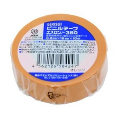 セキスイ Sekisui 세키스이 에스론 테이프 360 19x10 오렌지 V360D1N, 1개