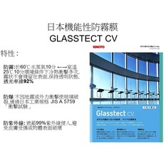 日本KIMOTO Glastect CV 防霧膜, 黑, 1件