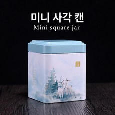 찹쌀향 보이차 케이스 수납 고체 보관 중국 페이스트 보이차보관함 다도 보이차통 티백 방습, 7. 레인 후, 1개, 1L