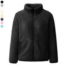 하바우 남녀공용 포근한 뽀글이 후리스 플리스 자켓 1P