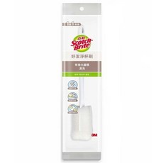 3M 好潔淨抗菌杯刷 (1柄1刷頭) 新款式替換刷頭組，輕鬆清潔茶杯、馬克杯，有效去除污垢, 白色, 1個