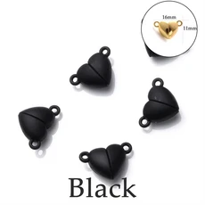 원형 자석 연결 걸쇠 비즈 라인석 참 펜던트 DIY 커플 마그네틱 버클 쥬얼리 팔찌 14mm 16mm 5 세트, 13 style22