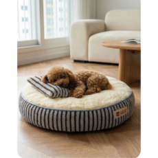 [다있어유] Stay 강아지 방석 침대 고양이 마약 방석 푹신한 논슬립, 1개, 크림 옐로우