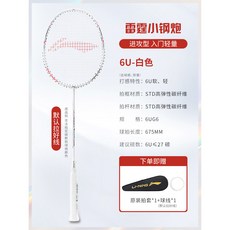 【臺灣出貨】李寧羽毛球拍網球拍雷霆小鋼炮小旋風新手AYPT307戰戟小馬達高磅-奢尚匯品, 【穿線顏色隨機 成品拍】  李寧小鋼炮, 1個