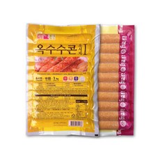 차마요 옥수수 콘 소시지 1kg 후랑크 소세지 비엔나 킬바사, 1개