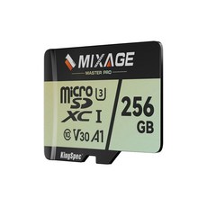 MIXAGE 128GB MicroSDXC 메모리 카드 U3 V30 A1 UH-I 100MB /s 읽기 60MB 안드로이드 폰 게임 콘솔 대시 캠 액션 카메라용 4K UHD, 256GB, 1 PACK